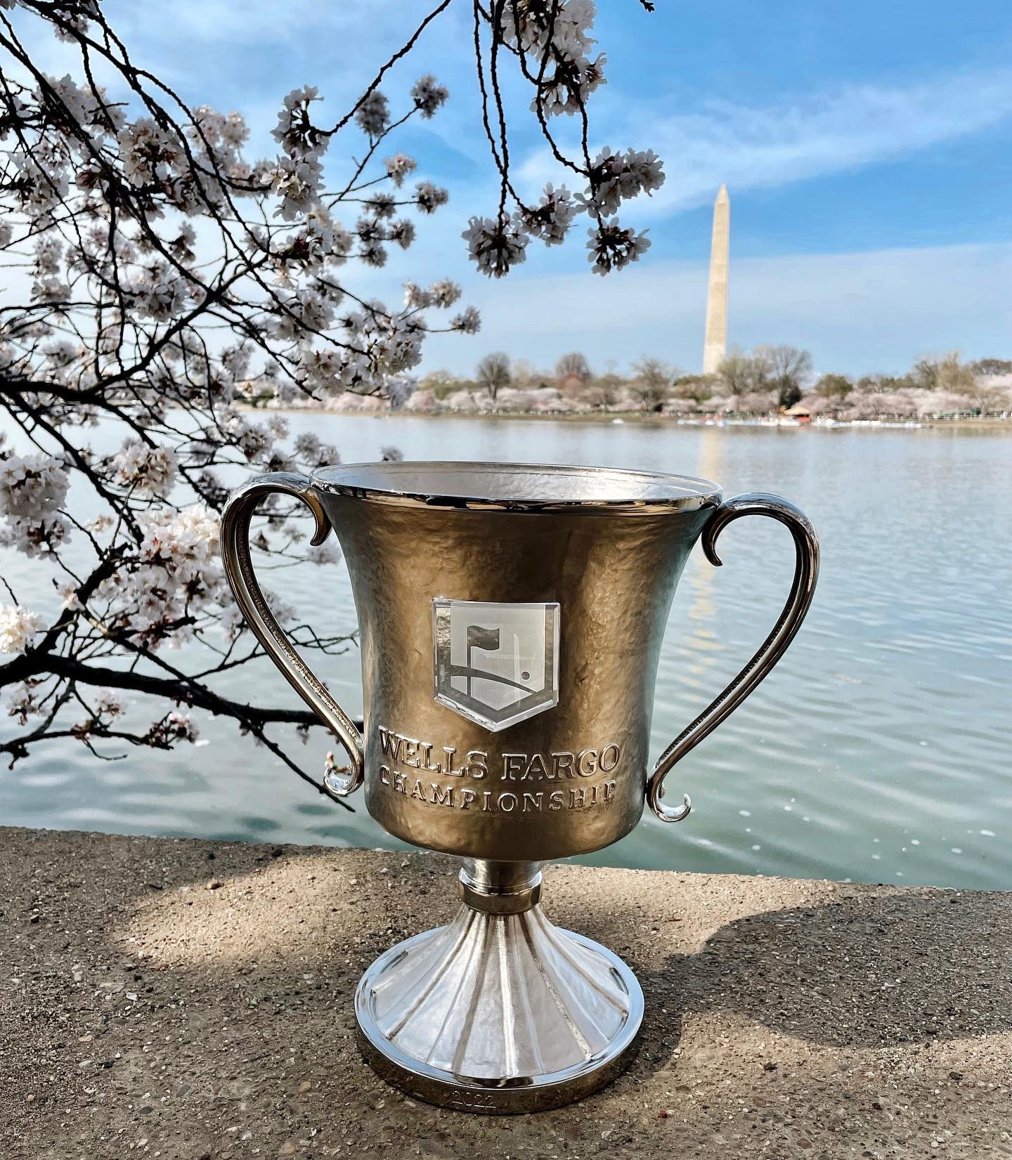 Wells Fargo Championship cup trophy made by Malcolm DeMille